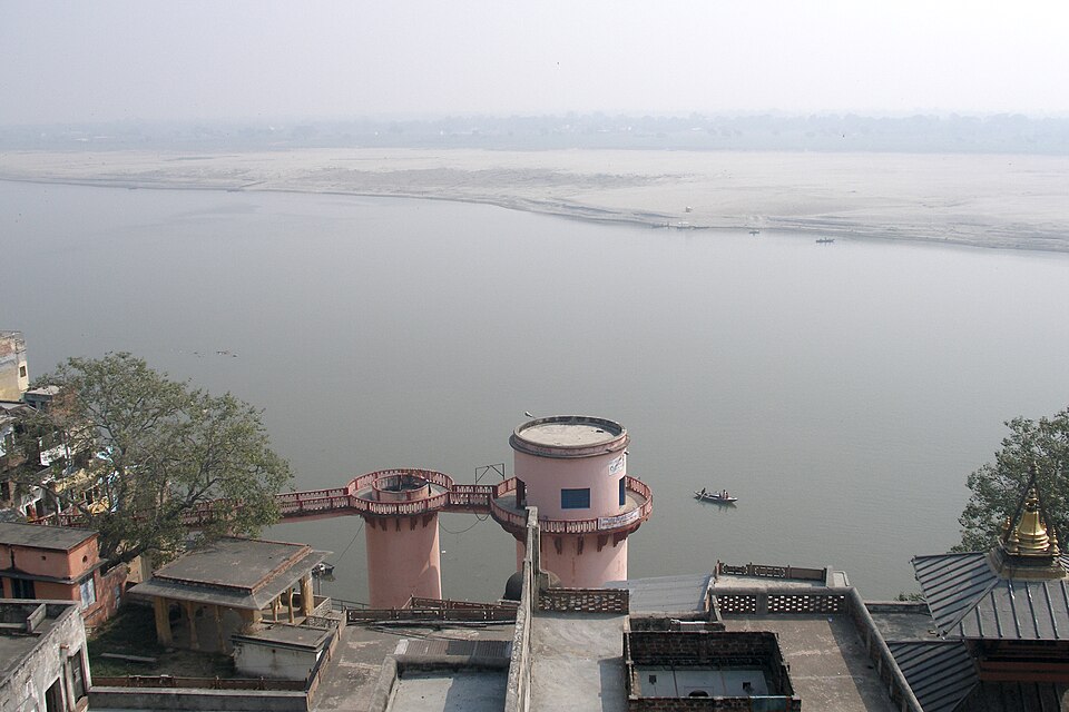 Varanasi, India, Ganges river as seen from Varanasi — Varanasi, India