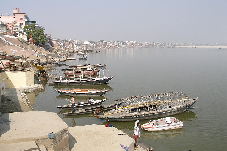 Varanasi, India, Boats, Ganges River — Varanasi, India