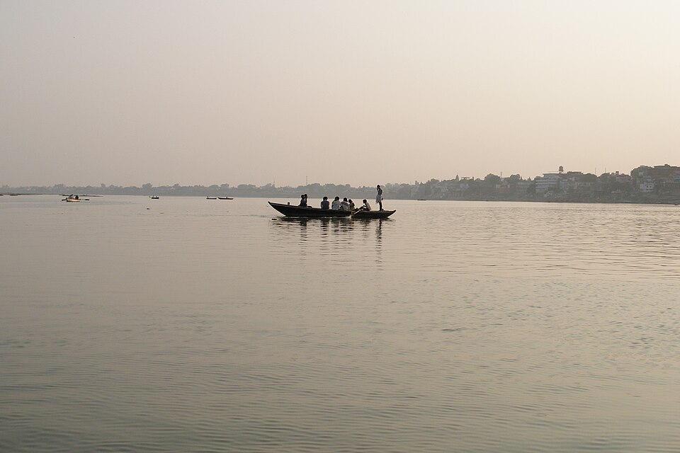 Varanasi, India, Ganges before sunset — Varanasi, India