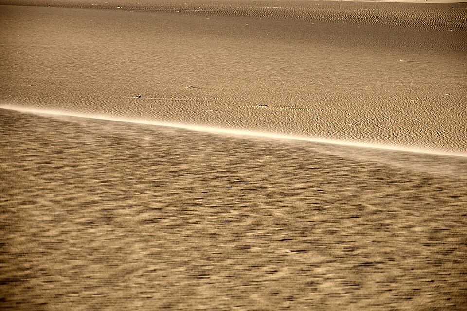 Sand dune in the desert, Sahara Desert, Egypt — Erg Chebbi, Morocco