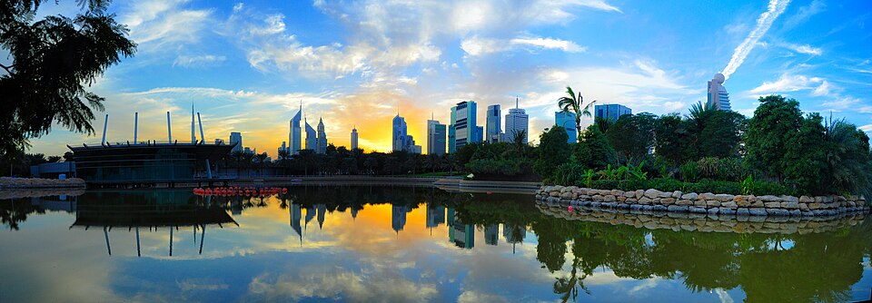 Dubai Skyline from Zabeel Park — Dubai, United Arab Emirates