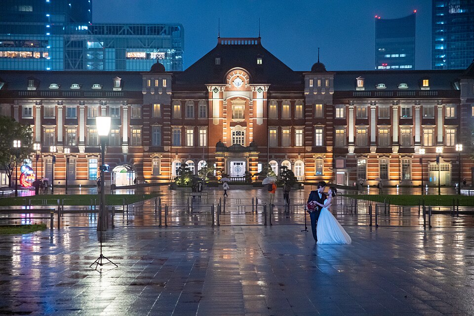 Tokyo Station at night, Chiyoda, Tokyo; April 2021 (10) — Tokyo, Japan