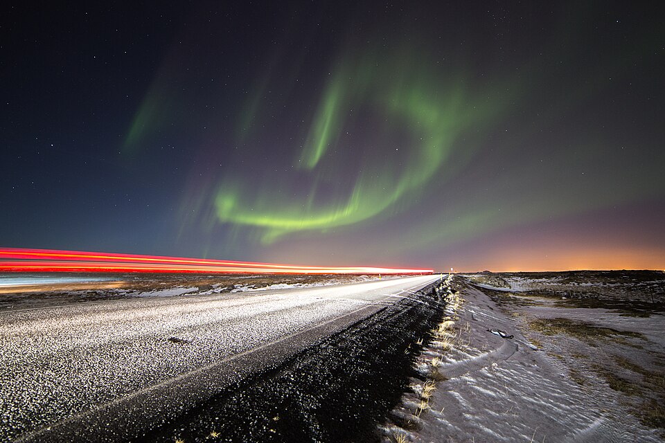 Northern Lights (Iceland) (16529144208) — Akureyri, Iceland