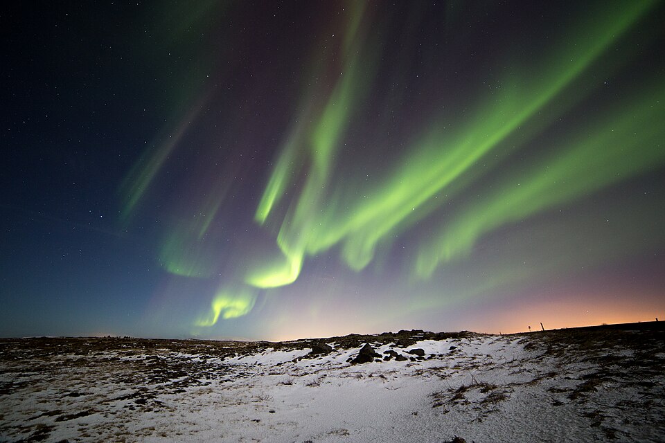 Northern Lights (Iceland) (16530573929) — Akureyri, Iceland