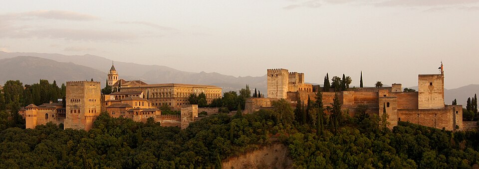 Alhambra in the evening — Granada, Spain