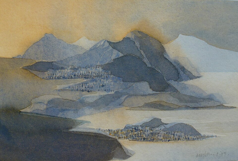 Lofoten AquarellGerhardAusborn 1974 — Lofoten, Norway