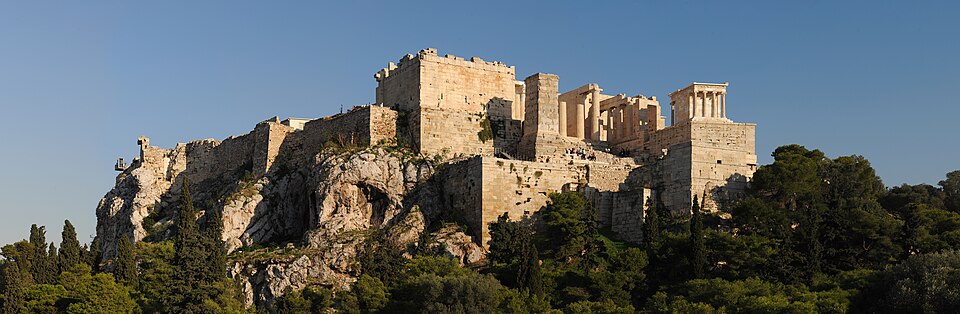 20101024 Acropolis panoramic view from Areopagus hill Athens Greece — Athens, Greece
