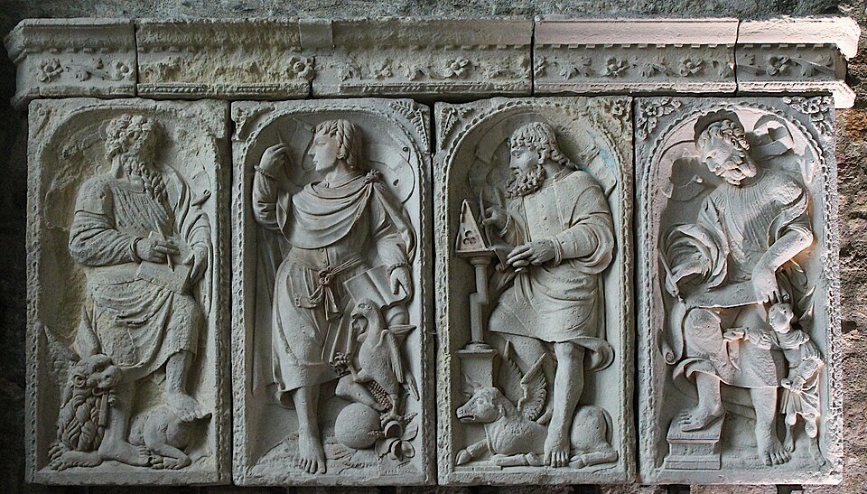Interior of Abbatiale de Mont Saint-Michel 20 (cropped) — Mont Saint-Michel, France