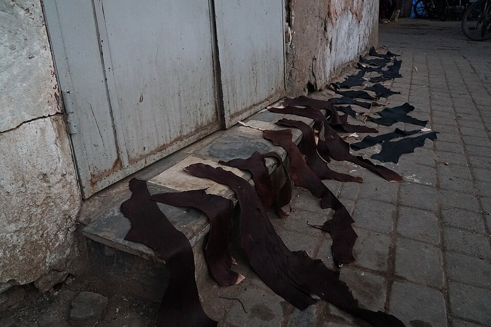 Leather at the Dyers' Souk in Marrakech 3 — Marrakech, Morocco