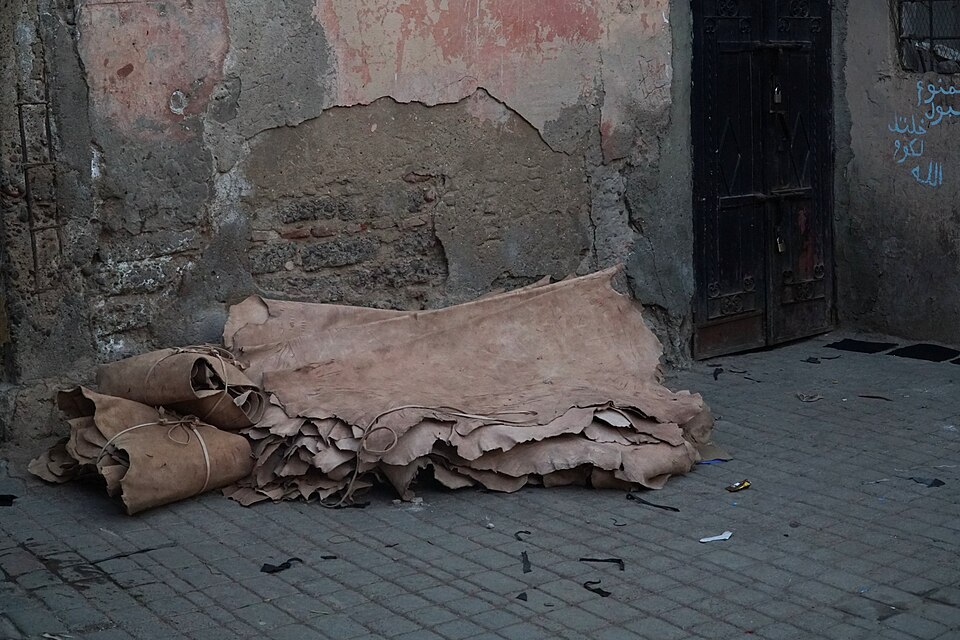 Leather at the Dyers' Souk in Marrakech 2 — Marrakech, Morocco