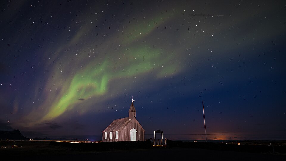 Northern lights - Budir, Iceland - Travel photography — Akureyri, Iceland