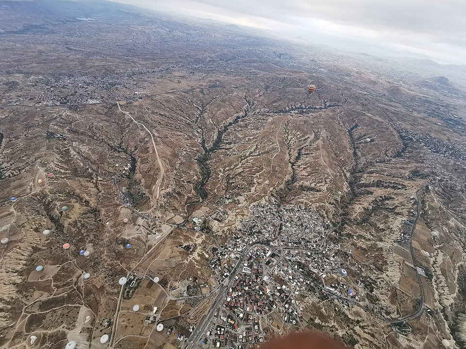 Aerial view of Cappadocia from hot air balloon 17 — Cappadocia, Turkey