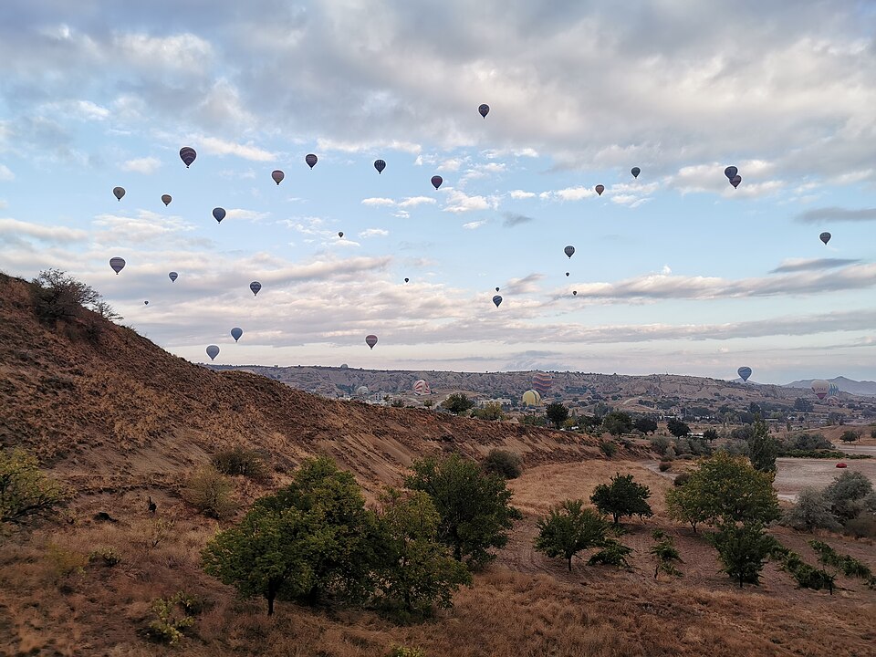 Aerial view of Cappadocia from hot air balloon 55 — Cappadocia, Turkey
