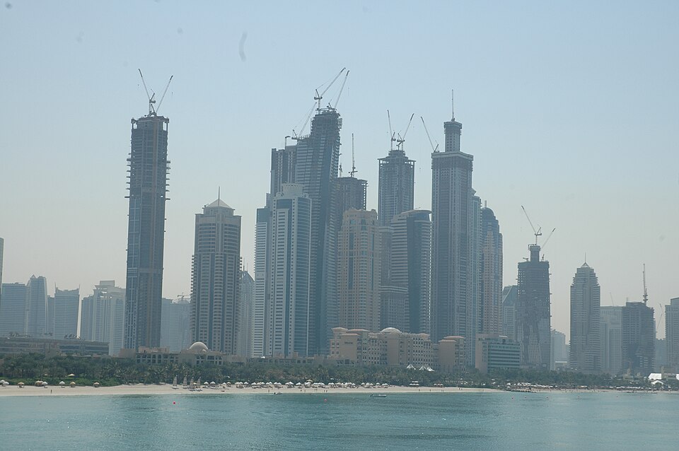 Dubai skyline, Dubai UAE — Dubai, United Arab Emirates