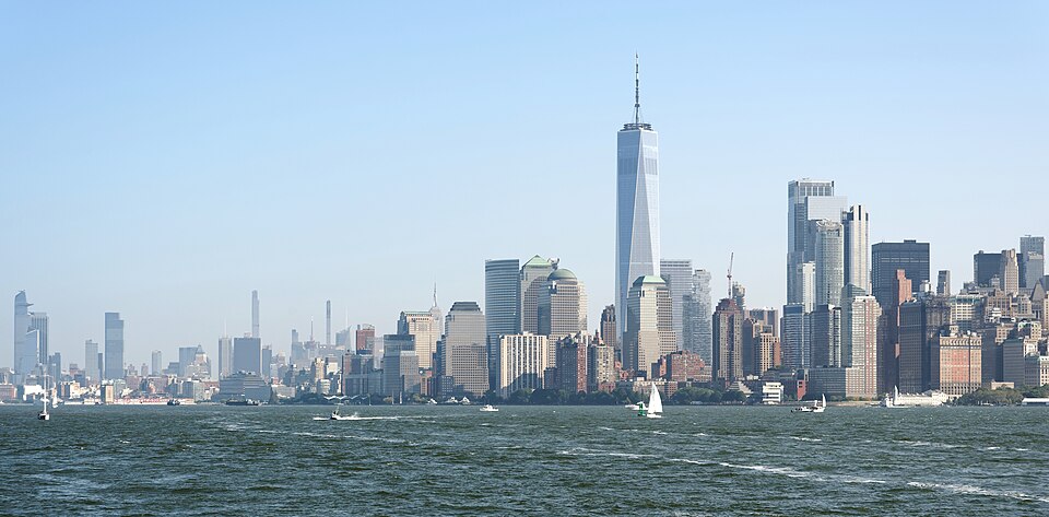 Manhattan skyline from Upper New York Bay, 20231001 1040 0878 — New York City, United States