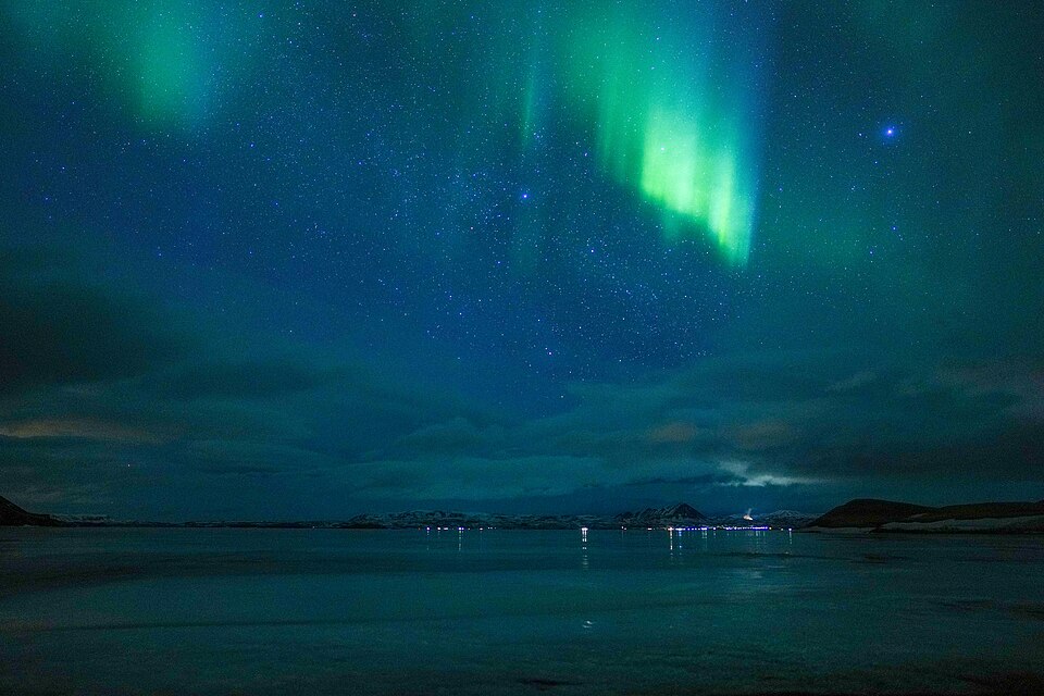 039 Northern lights over Mývatn (Iceland) Photo by Giles Laurent — Akureyri, Iceland