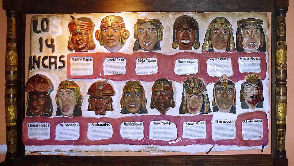 Genealogie des empereurs incas du Machu Picchu (Aguas Calientes) — Machu Picchu, Peru