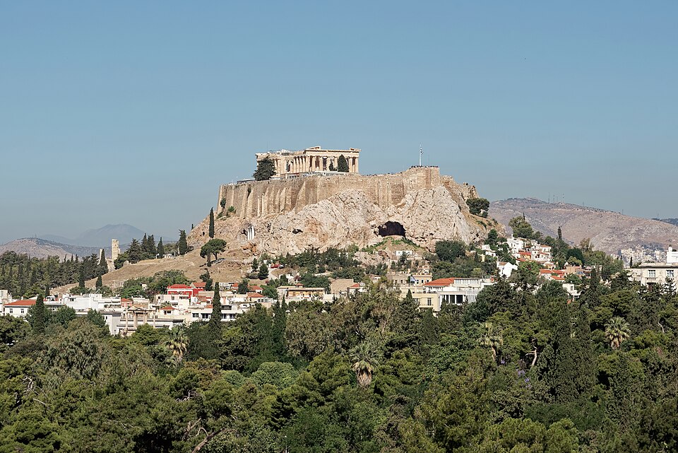 View of the Acropolis of Athens from the Panathenaic Stadium, 20240601 1007 0049 — Athens, Greece
