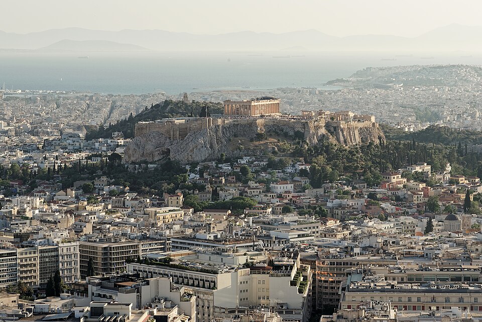 View of the Acropolis of Athens from Lycabettus, 20240531 1930 9909 — Athens, Greece