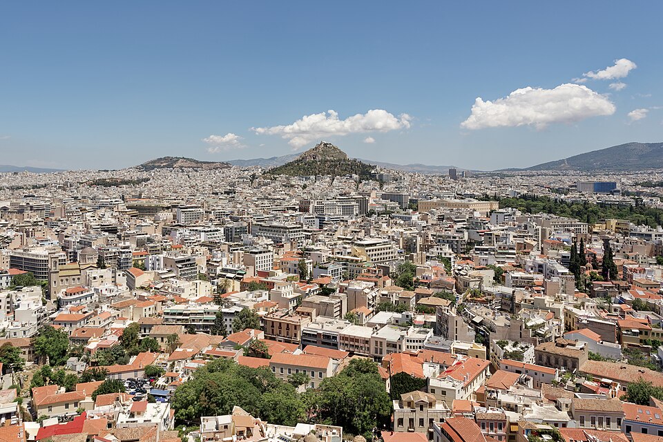 View from the Acropolis in Athens with the Lycabettus Hill, 20240531 1314 9656 — Athens, Greece