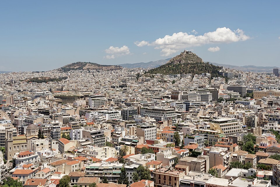 View from the Acropolis in Athens with the Lycabettus Hill, 20240531 1314 9659 — Athens, Greece