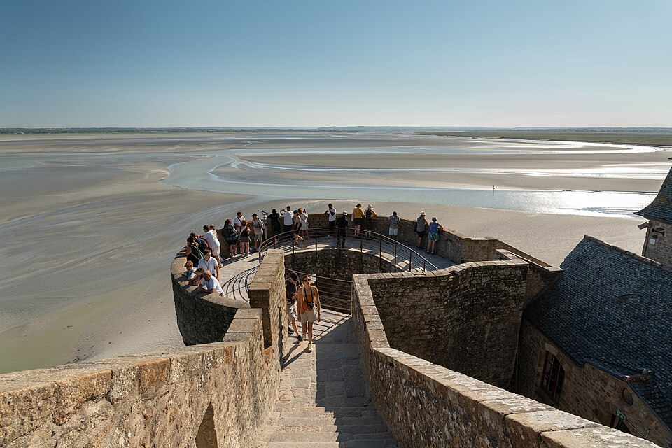 Mont St Michel – ramparts (1) — Mont Saint-Michel, France