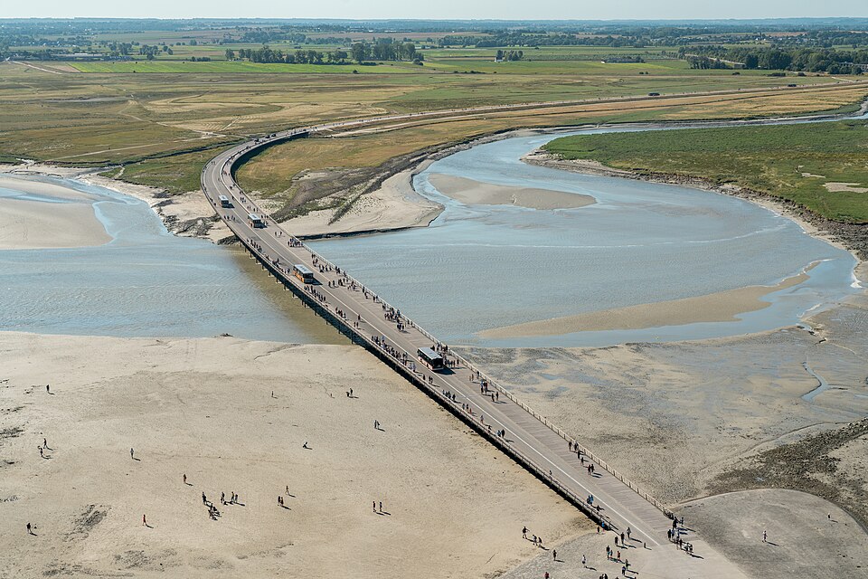 Bridge to Mont St Michel (2) — Mont Saint-Michel, France