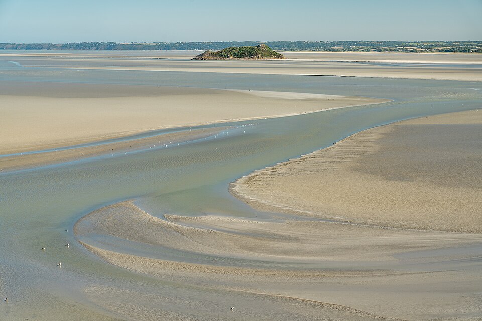 Tombelaine - view from Mont St Michel — Mont Saint-Michel, France