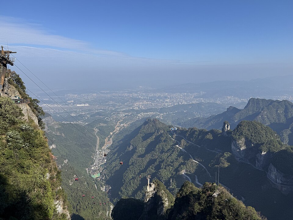 Zhangjiajie from Tianmen Mountain 03 — Zhangjiajie, China