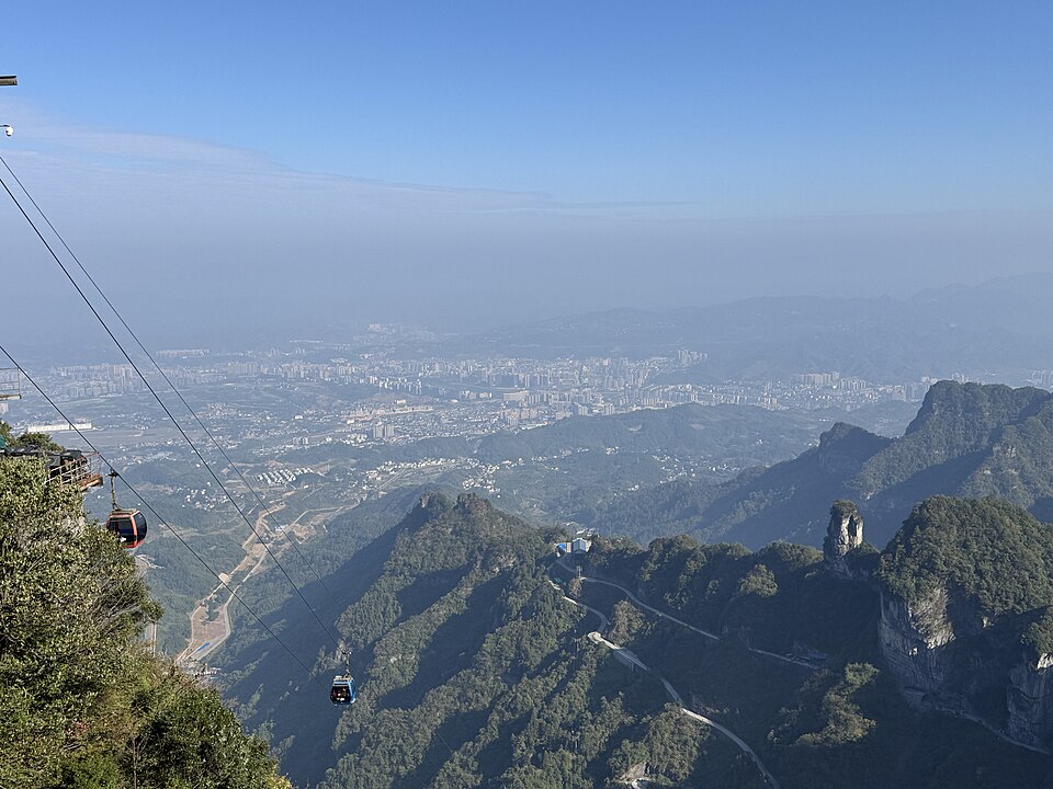 Zhangjiajie from Tianmen Mountain 01 — Zhangjiajie, China