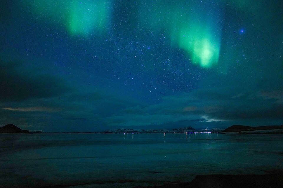 037 Northern lights over Mývatn (Iceland) Photo by Giles Laurent — Akureyri, Iceland