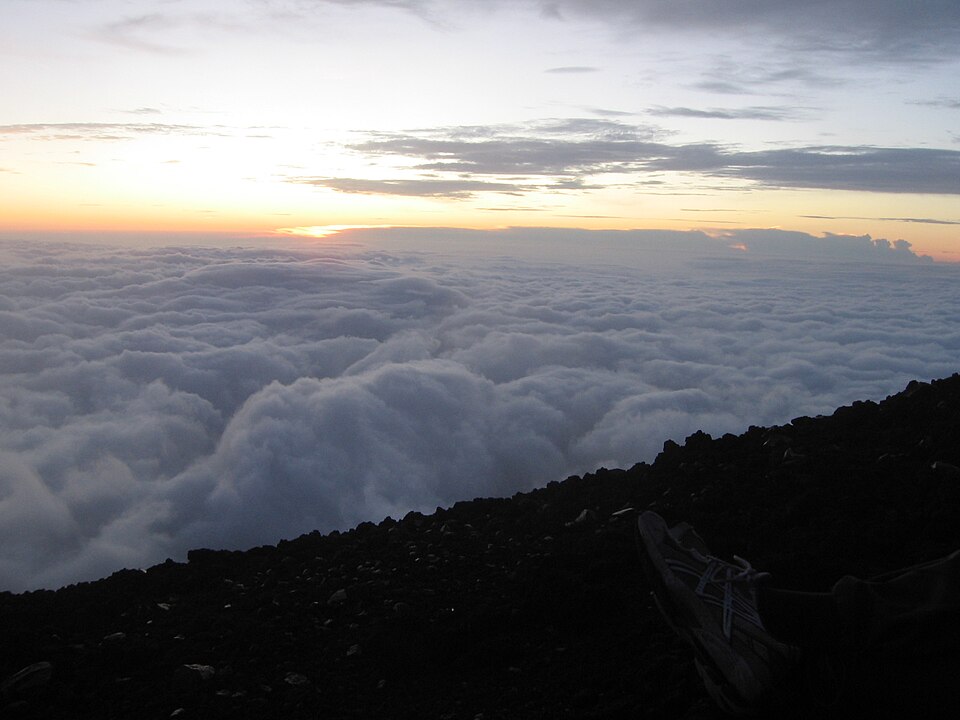 August 2009, sunrise seen from top of Mount Fuji -19327 — Mount Fuji, Japan