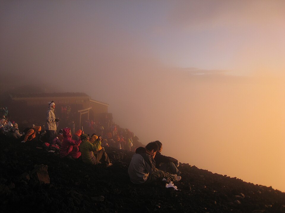 August 2009, sunrise seen from top of Mount Fuji -11906 — Mount Fuji, Japan