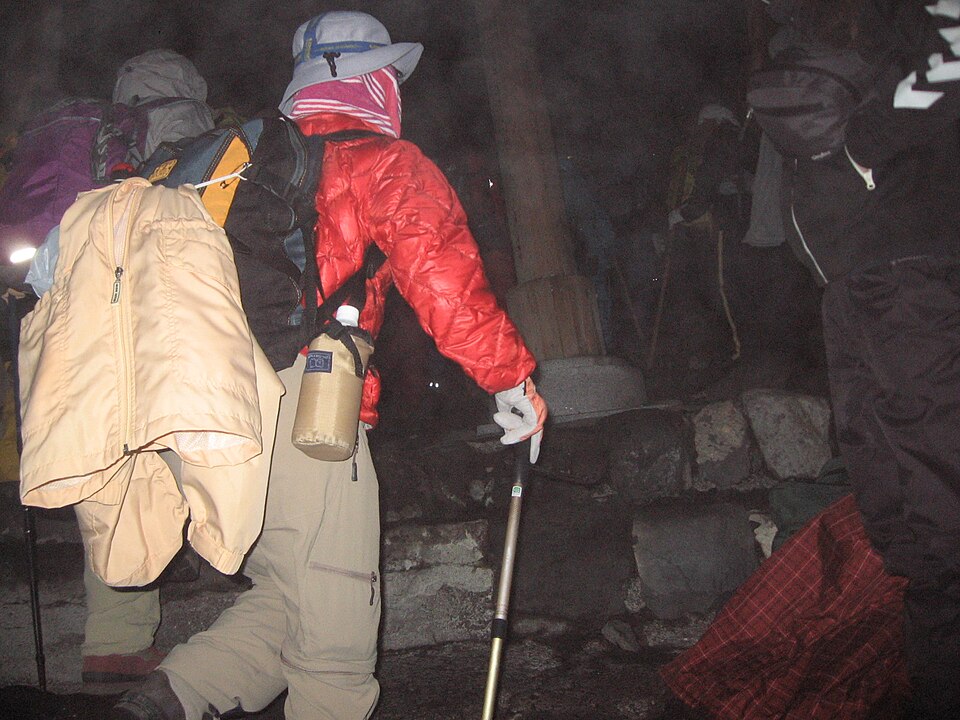 August 2009, top of Mount Fuji at night -44980 — Mount Fuji, Japan