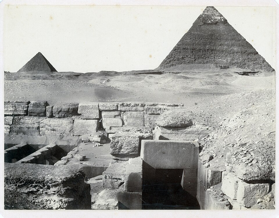 Giza, Pyramids, Pictures, 1870, photo 19 of 27 - Archivio fotografico Museo Egizio, Turin  — Giza, Egypt