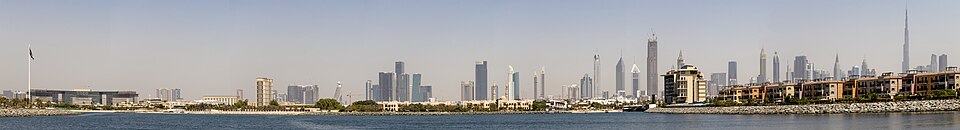 Panorama of Dubai from Jumeriah 1 — Dubai, United Arab Emirates