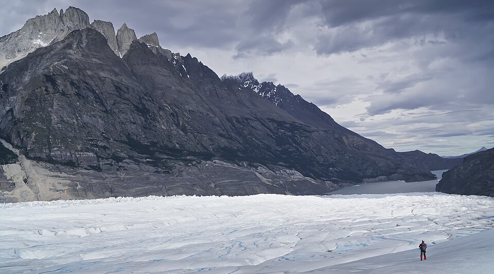 View of Grey Glacier in Torres del Paine National Park, Chilean Patagonia — Torres del Paine, Chile