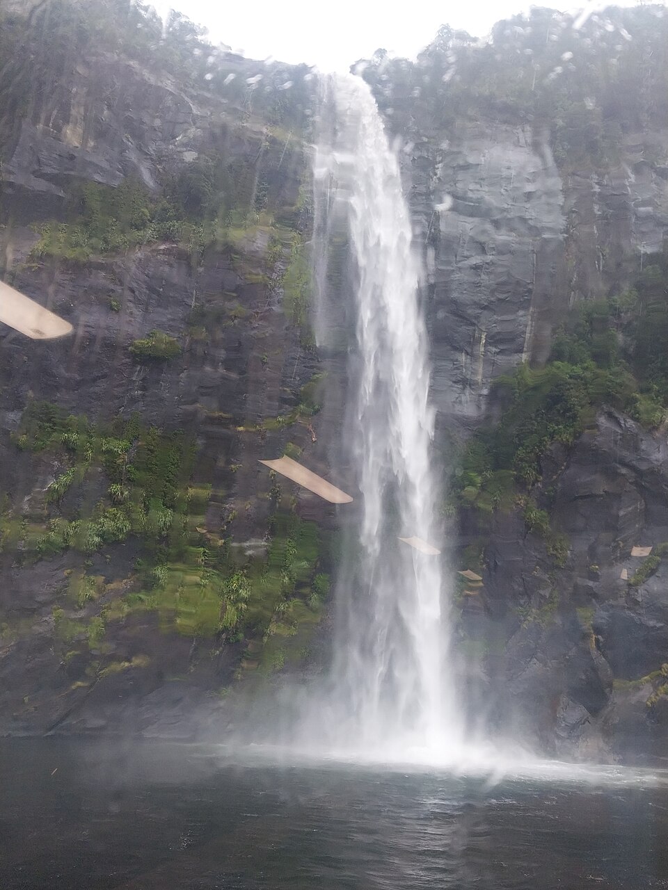 A Waterfall at Milford Sound (Piopiotahi) — Milford Sound, New Zealand