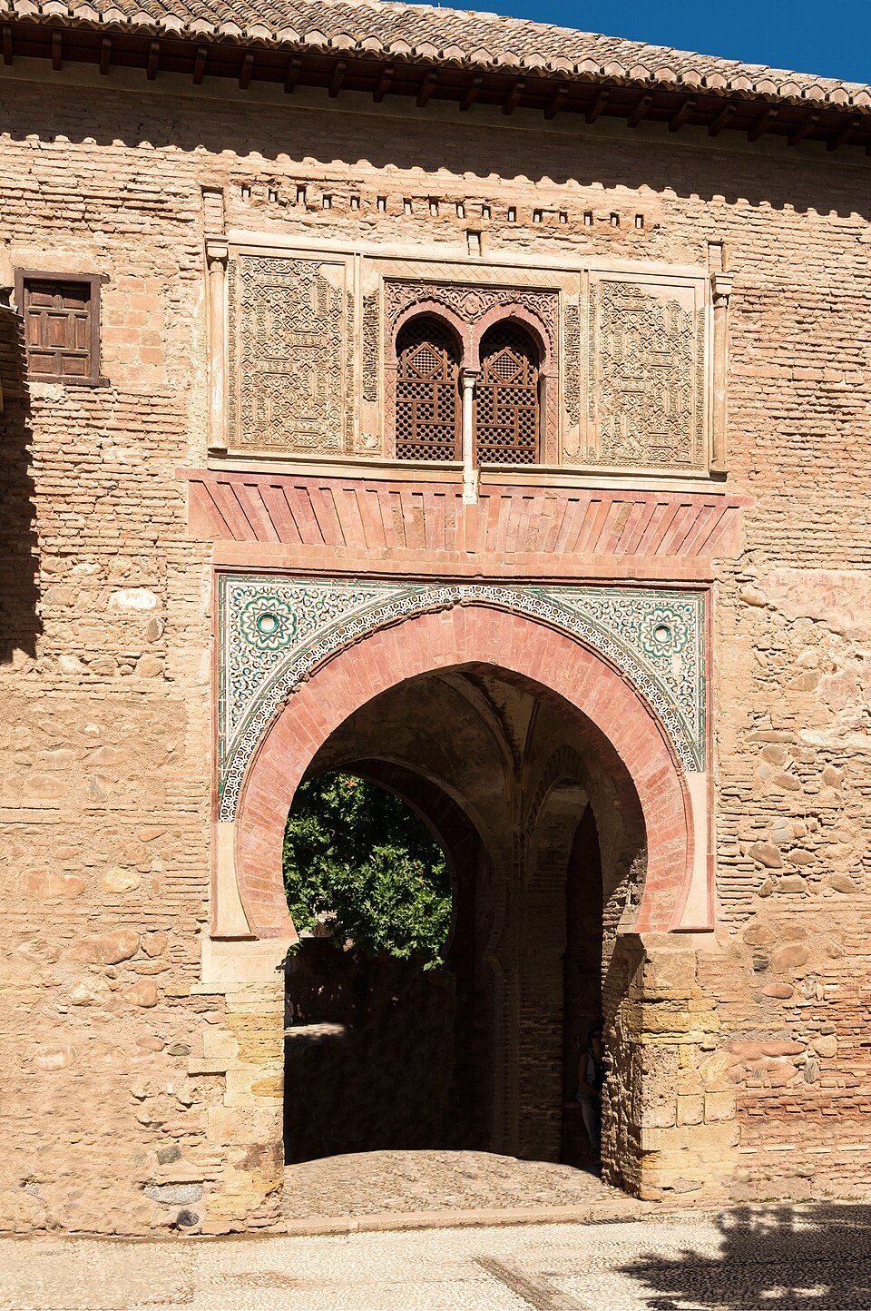 Puerta del Vino Alhambra Granada Spain — Granada, Spain