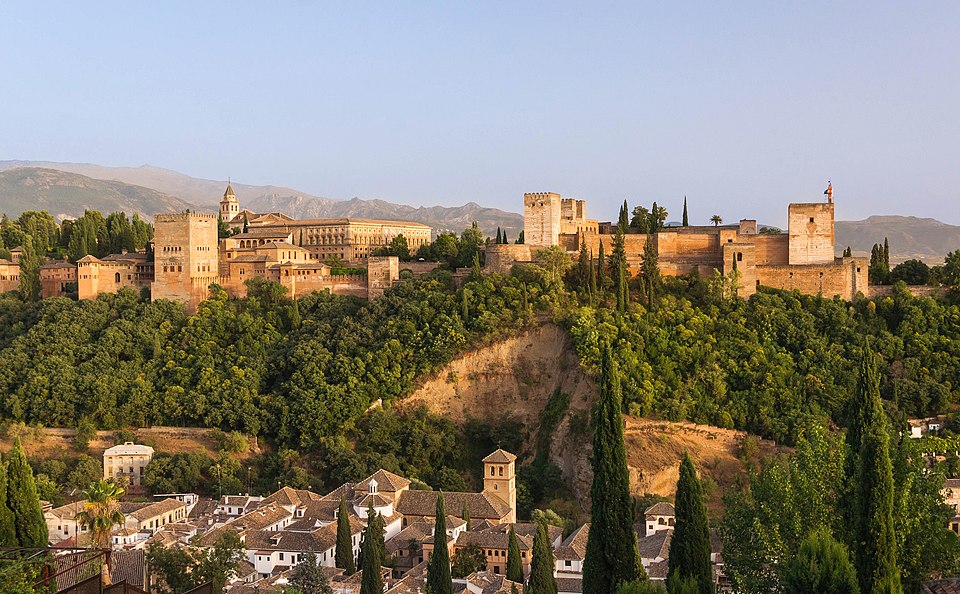 Alhambra hill over Granada Spain — Granada, Spain