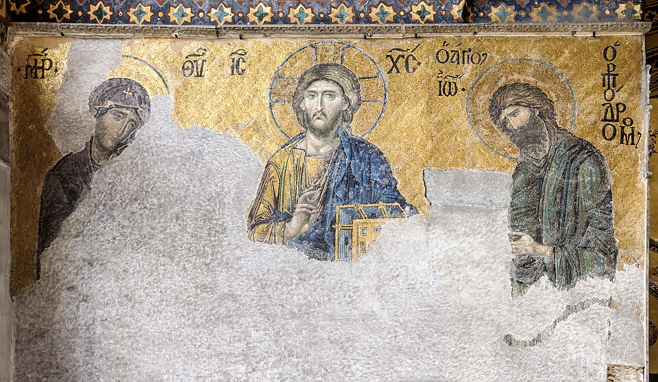 Deesis mosaic Hagia Sophia — Istanbul, Turkey