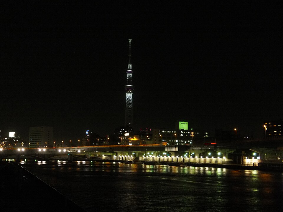 Tokyo Skytree at night (White) — Tokyo, Japan