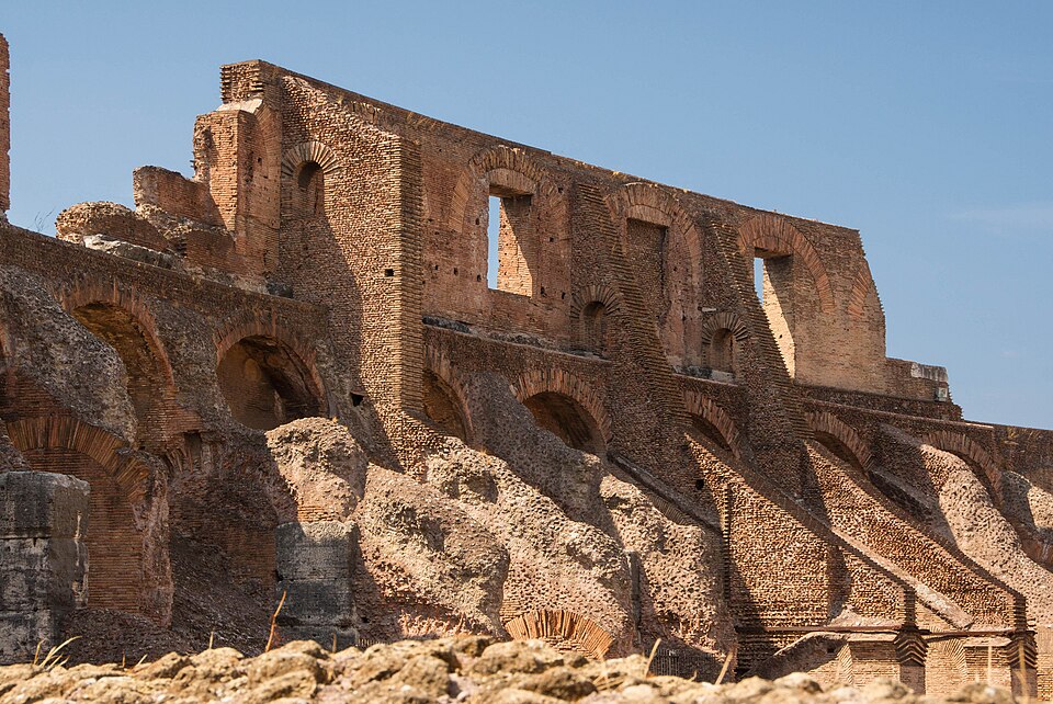 Colosseum superstructures Rome Italy — Rome, Italy