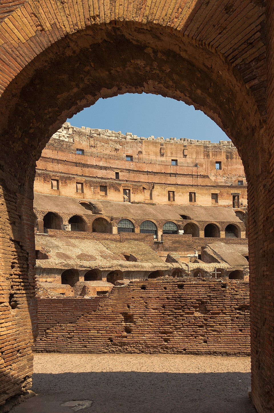 Arch Colosseum Rome Italy — Rome, Italy