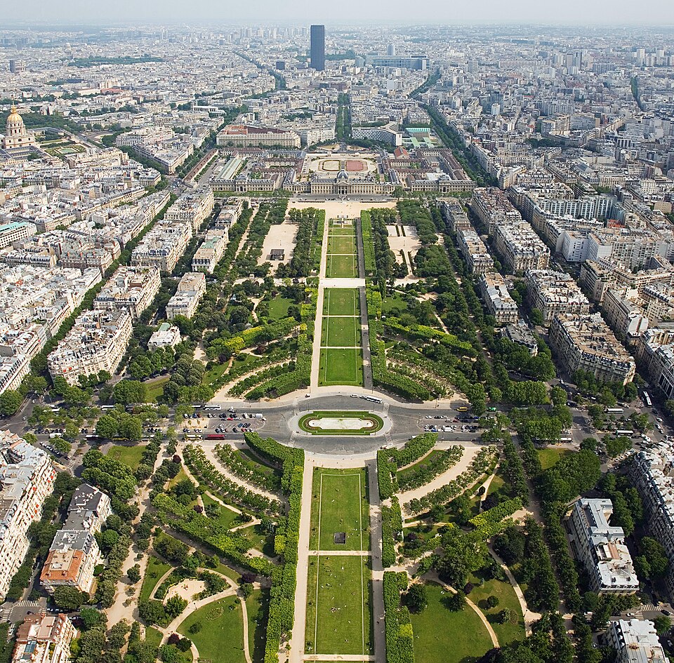 Champ de Mars from the Eiffel Tower - July 2006 edit — Paris, France