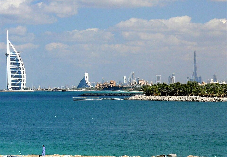 Dubai Skyline on 10 January 2008 — Dubai, United Arab Emirates
