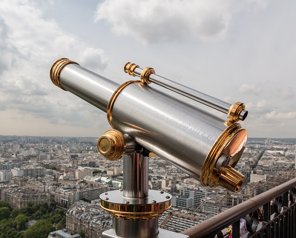 Paris, Eiffelturm, Teleskop -- 2014 -- 1272 — Paris, France
