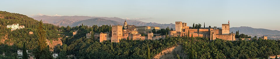 Alhambra evening panorama Mirador San Nicolas sRGB-1 — Granada, Spain