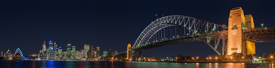 Sydney Harbour Bridge night — Sydney, Australia