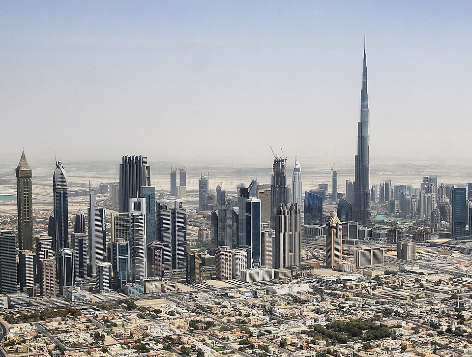 Dubai skyline 2015 (crop) — Dubai, United Arab Emirates